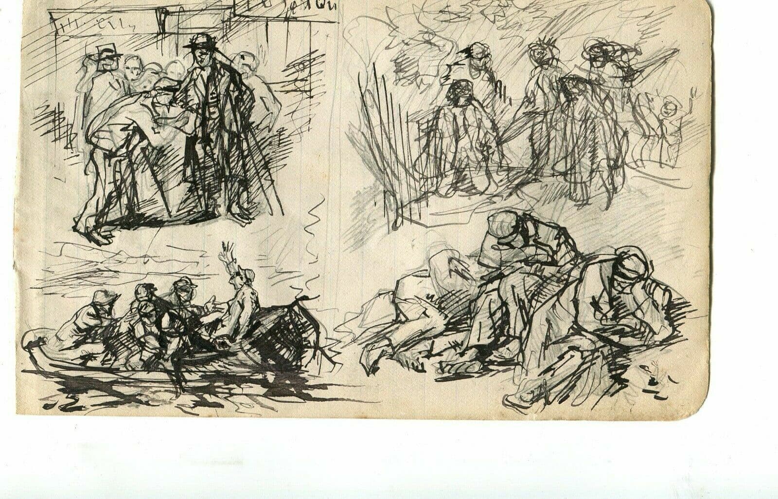 Drawing Boat, Sketch Figures image 2