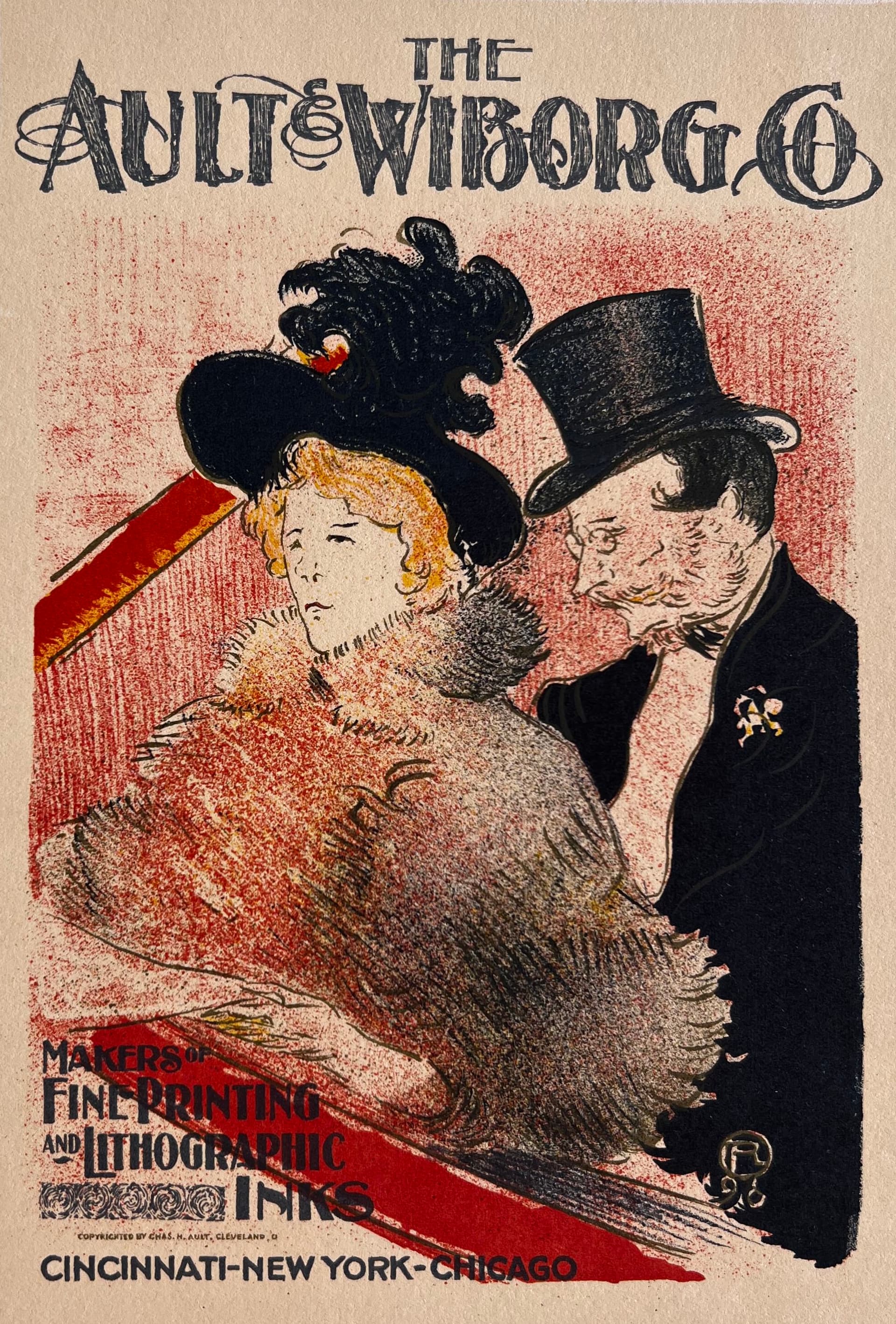 Vintage Print Ault and Wiborg
