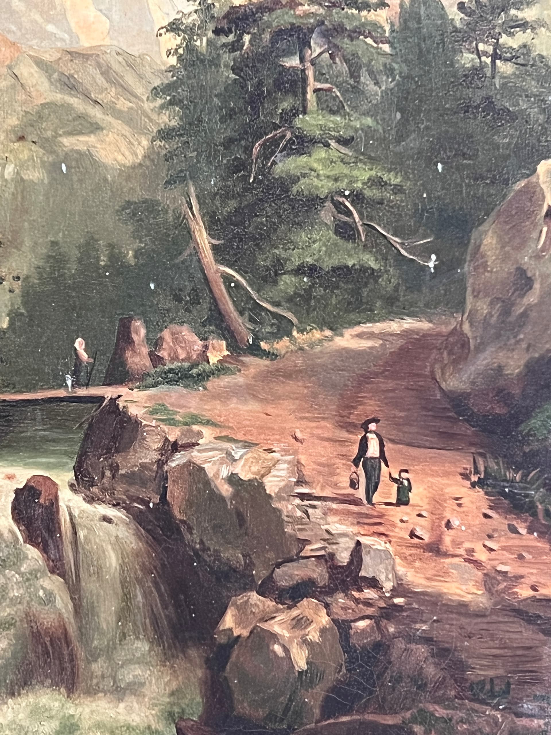 Painting Family in a Mountain Landscape