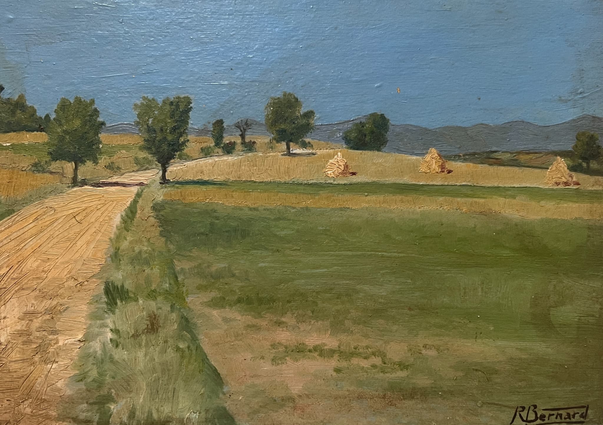 Painting Summer Landscape Fields image 1