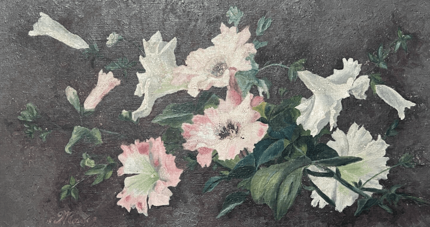 Du Danemark MARIE (1865-1909) Painting Still Life Flowers