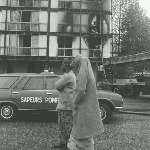 Vintage Photographs Women AFP - PRESS - Rouen fire May 1981