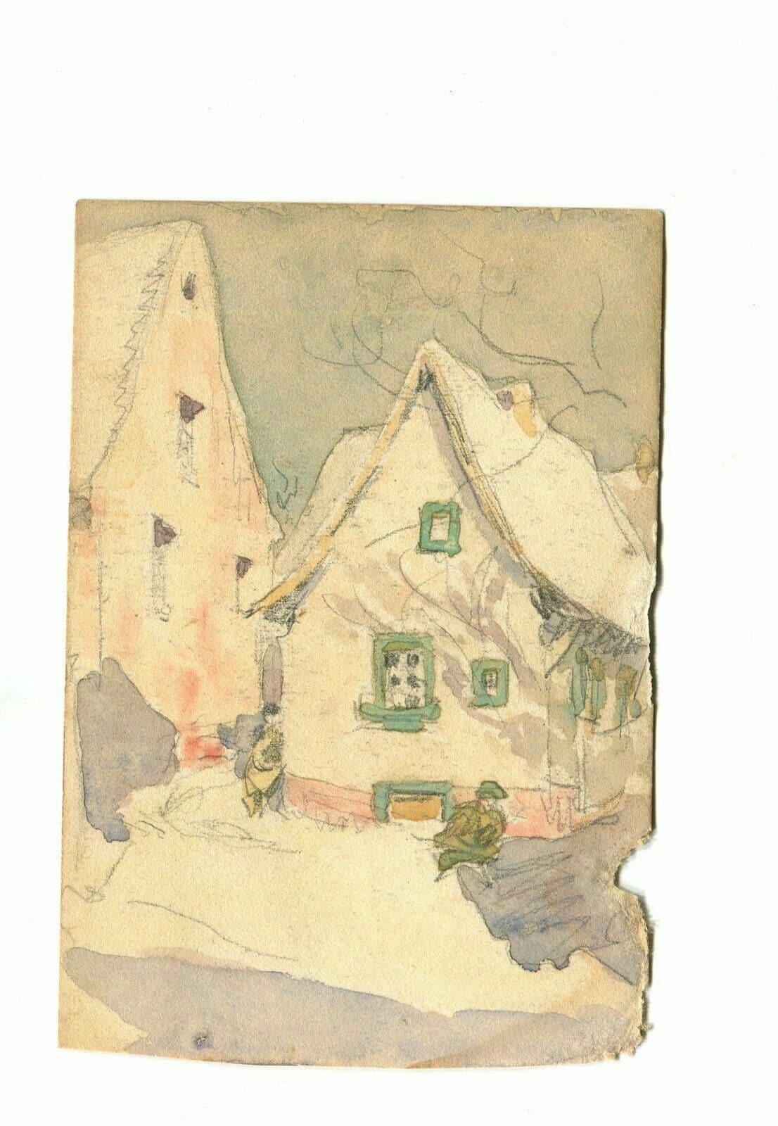 Drawing Landscape Mountains and Chalets image 2
