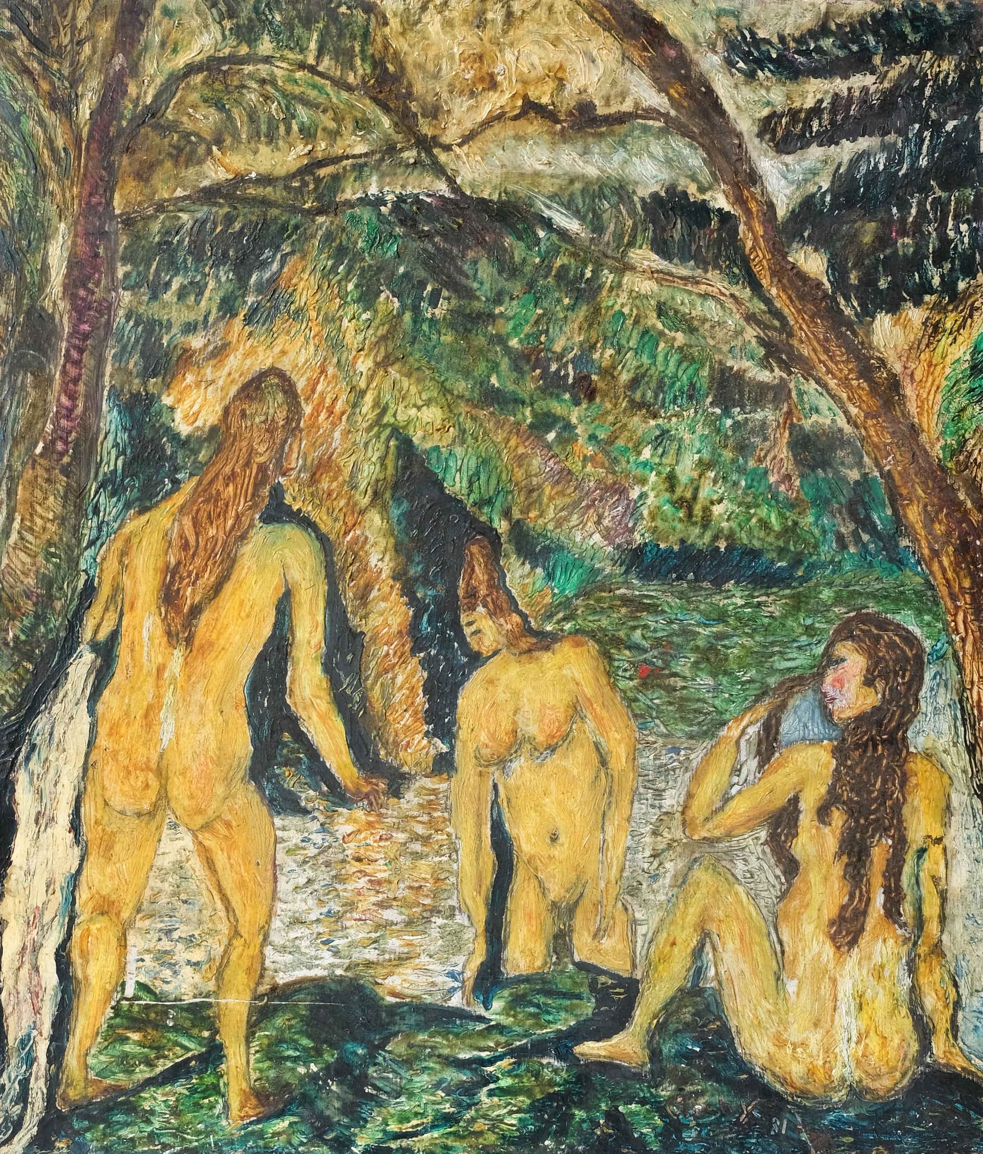 Painting Nude Women Taking a Bath