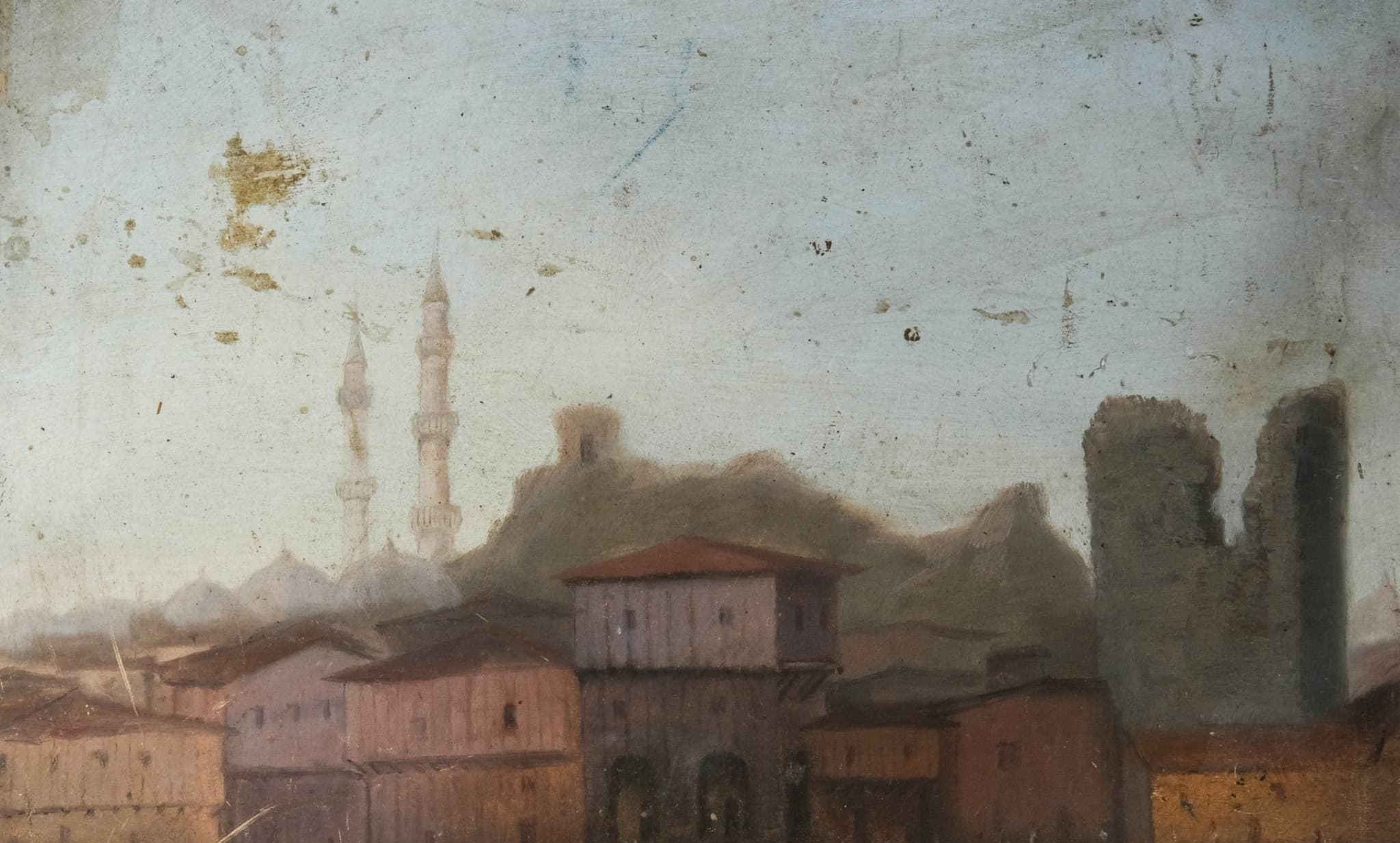 Painting Orientalist Landscape Mosque View image 1