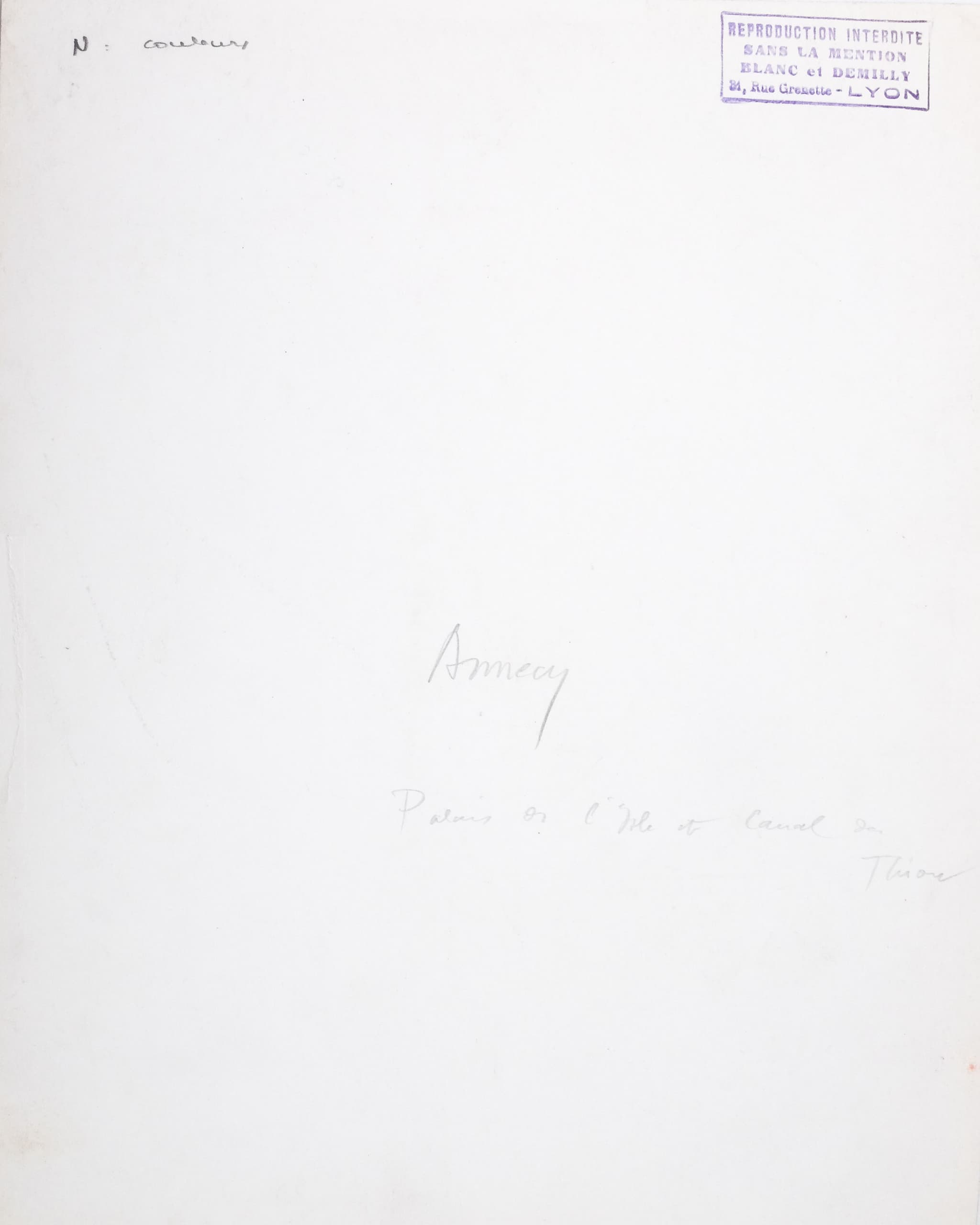BLANC & DEMILLY (c.1924-c.1962) - "Annecy" - c.1950 image 2
